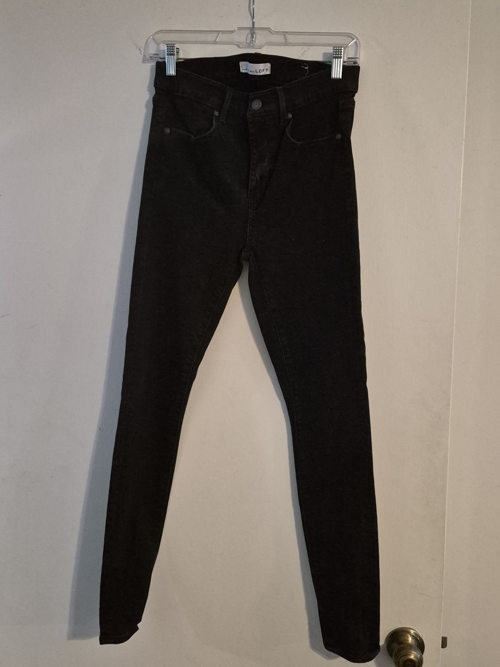 Ann Taylor LOFT Black High-Rise Skinny Jeans